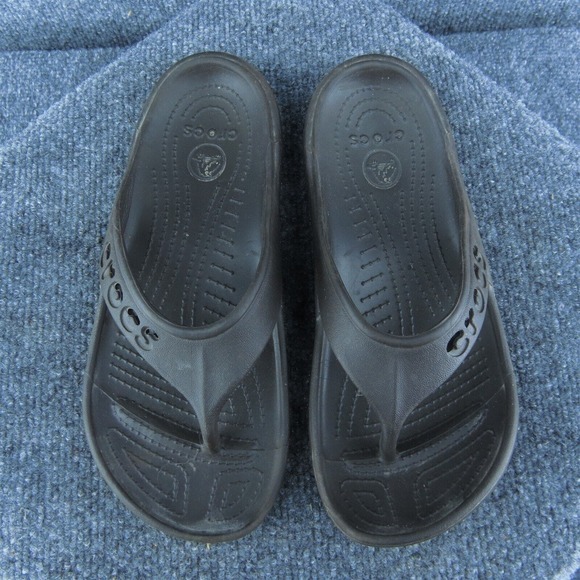 Crocs Women Flip Flop Sandal Shoes Brown Synthetic Size 7 Medium - Picture 3 of 9